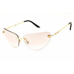 Versace 0VE2281 10028Z Women's Gold Metal Rimless Frame Cat Eye Shape Sunglasses