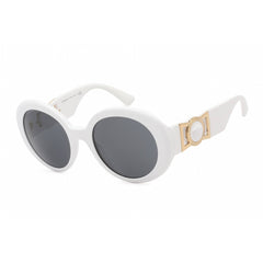 Versace VE4414 314/87 Women's White Acetate Full Rim Frame Round Shape Sunglasses