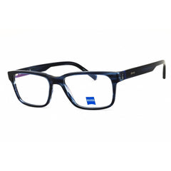 Zeiss ZS23534 463 Men's Striped Blue Acetate Full Rim Rectangular Shape Eyeglasses