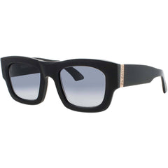 Bugatti 48M MBK Unisex Sunglasses in Matte Black Acetate Cat Eye Shape Full Rim Frame