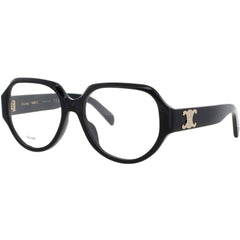 Celine CL50165I 001 Men's Eyeglasses in Shiny Black Acetate Oval Shape Full Rim Frame