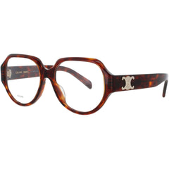 Celine CL50165I 052 Men's Eyeglasses in Dark Havana Acetate Oval Shape Full Rim Frame