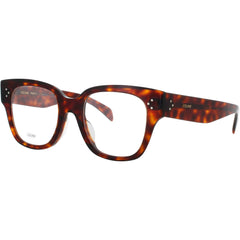 Celine CL50110U 052 Women's Dark Havana Acetate Full Rim Frame Square Eyeglasses