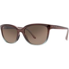 Maui Jim Honi MJ0758S-002 Polarized Cat Eye Sunglasses 54 Sandstone Blue