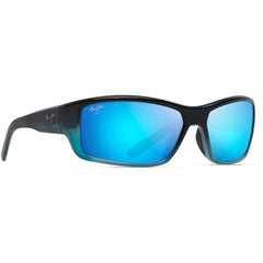 Maui Jim Barrier Reef MJ0792S-001 Polarized Wrap Sunglasses Blue Turquoise 62mm