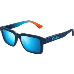 Maui Jim Kahiko MJ0635S-004 Men's Polarized Sunglasses Matte Dark Blue 53mm