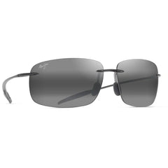 Maui Jim Breakwall MJ0422S-036 Grey Rimless Polarized Rectangular Sunglasses
