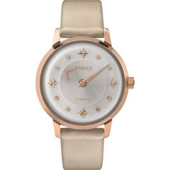 Timex TW2T86400VQ Celestial Opulence Women's Automatic Watch, 38mm Rose Gold Case