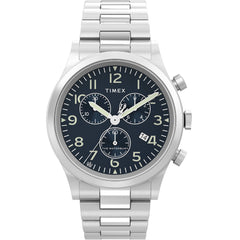 Timex TW2W48200VQ Waterbury Traditional Chronograph Men's 42mm Blue Dial Watch