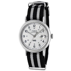 Timex TW2W86300VQ Weekender Men's 40mm White Dial Fabric Strap Watch