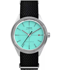Timex Marlin Jet TW2Y06400VQ Men's Automatic Watch 38mm Stainless Steel Light Blue Dial
