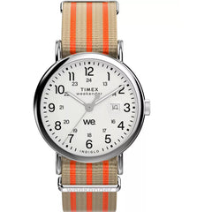 Timex Weekender TW2Y08900VQ Men's Quartz Watch 40mm White Dial Fabric Strap