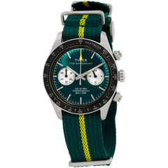 Timex TW2Y35600VQ Waterbury Heritage 39mm Green Dial Chronograph Watch