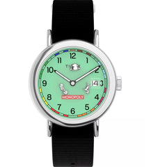Timex TW2Y47000JR Unisex Quartz Watch Green Dial Black Fabric Strap 37mm