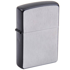 Zippo 24752 Framed Chrome Windproof Pocket Lighter, Brushed Chrome/Black