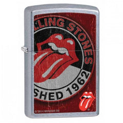 Zippo 28843 Rolling Stones Street Chrome Windproof Refillable Metal Pocket Lighter