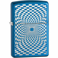 Zippo 29427 Minimalism Design Cerulean Blue Windproof Refillable Pocket Lighter