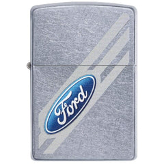 Zippo 29577 Ford Design Street Chrome Windproof Refillable Metal Pocket Lighter
