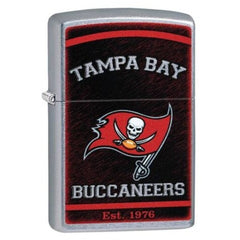 Zippo 29961 NFL Tampa Bay Buccaneers Street Chrome Windproof Refillable Lighter