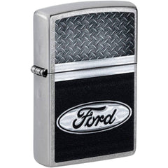 Zippo 48405 Ford Logo Street Chrome Windproof Pocket Lighter, Made in USA