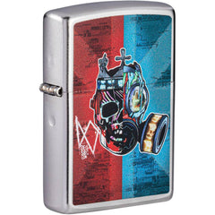 Zippo 49242 Watch Dogs Legion Windproof Pocket Lighter, Satin Chrome