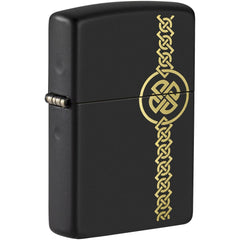 Zippo 49518 Celtic Design Windproof Pocket Lighter, Black Matte