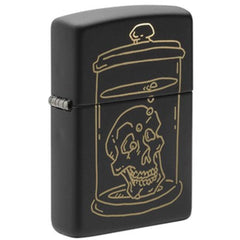Zippo 49574 Skull Gas Mask Black Matte Windproof Pocket Lighter