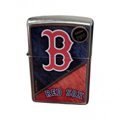 Zippo 49725 MLB Boston Red Sox Windproof Pocket Lighter, Silver
