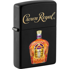 Zippo 49820 Crown Royal Windproof Pocket Lighter, Black Matte, USA