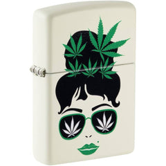 Zippo 49837 Cannabis Design Glow in Dark Windproof Pocket Lighter