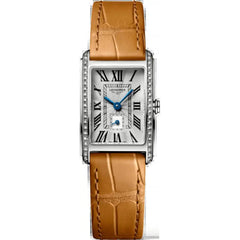 Longines DolceVita L52550714 Women's Quartz Watch, Diamond Bezel, Silver Dial