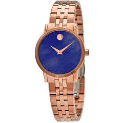 Movado 0607354 Museum Classic Women's Quartz Watch 28mm Rose Gold