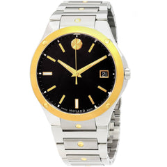 Movado 0607596 SE Men's Quartz Watch 41mm Black Dial Sapphire Crystal