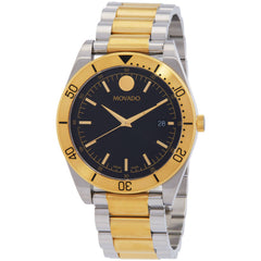 Movado 0607991 Sport Men's Quartz Watch 41mm Black Dial Two-Tone Steel