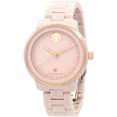 Movado 3600935 Bold Verso Quartz Ladies Watch, 39mm, Blush Ceramic