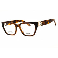 Fossil Fos 7172 0086 00 Women's Cat Eye Shape Eyeglasses in Havana Acetate Full Rim