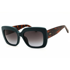 Fossil FOS 3158/S 01ED 9O Women's Rectangular Sunglasses Green Plastic Full-Rim Frame