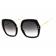 Isabel Marant IM 0085/S 02M2 9O Women's Oversized Sunglasses Black/Gold Plastic Frame