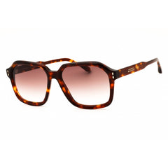 Isabel Marant IM 0153/G/S 0WR9 HA Women's Rectangular Sunglasses Brown Havana Plastic