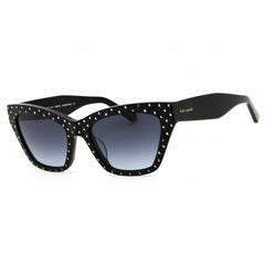 Kate Spade FAY/G/S/STRASS 0807 9O Women's Cat Eye Shape Sunglasses Black Acetate Frame