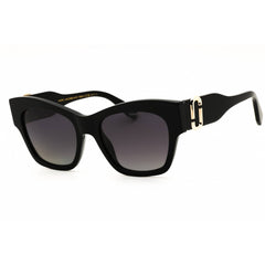 Marc Jacobs 762/S 0807 WJ Women's Cat Eye Shape Sunglasses in Black Plastic Full Rim