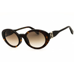 Marc Jacobs 792/F/S 0086 HA Women's Oval Shape Sunglasses in Havana Plastic Full Rim