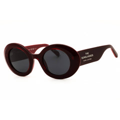 Marc Jacobs 799/S 0C8C IR Women's Oval Shape Sunglasses Burgundy Red Plastic Full Rim