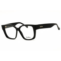 Max Mara MM5184 001 Women's Shiny Black Acetate Rectangular Full Rim Frame Eyeglasses