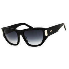 MCM MW0031 01B Women's Shiny Black Acetate Cat Eye Shape Full Rim Frame Sunglasses