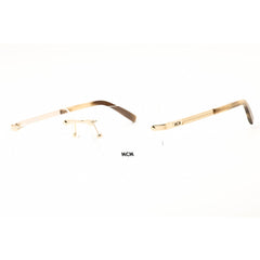 MCM MW5018-H 032 Women's Pale Gold Metal Rimless Rectangular Shape Frame Eyeglasses