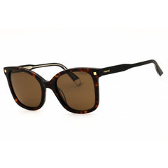 Polaroid Core PLD 4151/S/X 0086 SP Women's Rectangular Sunglasses Havana Plastic Frame