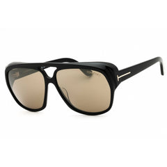 Tom Ford FT1103 01L Men's Rectangular Sunglasses in Shiny Black Acetate Full Rim