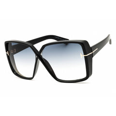 Tom Ford FT1117 01B Women's Oversized Sunglasses in Shiny Black Injected Propionate