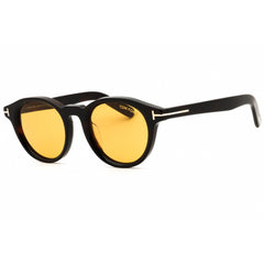 Tom Ford FT1123-D 52E Men's Round Shape Sunglasses in Dark Havana Acetate Full Rim